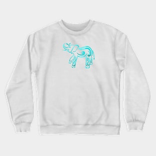 Elephant Tribal Design Crewneck Sweatshirt